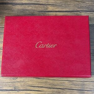 Iconic 6piece red Cartier gift box, cards & Envelopes
